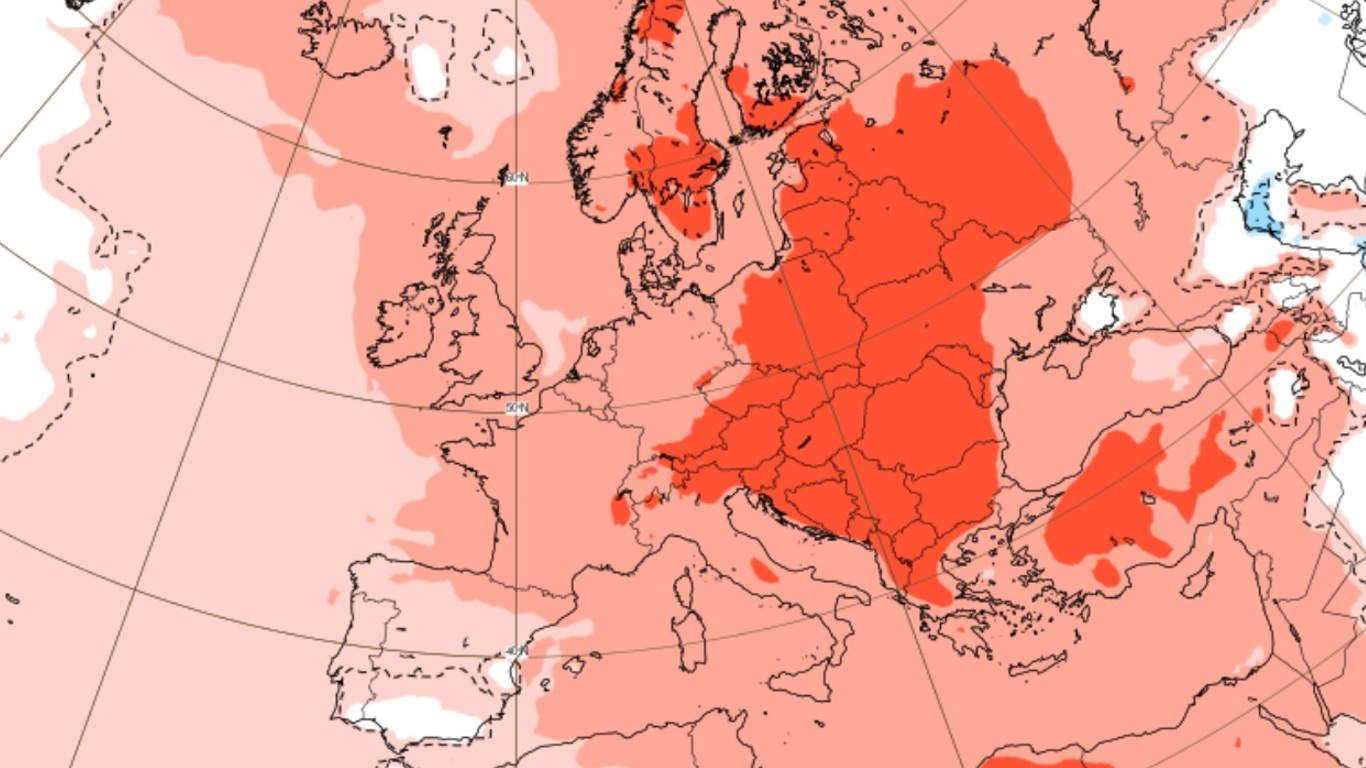 Europe warm weather in march