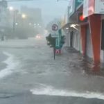 Alagamentos e enxurradas em tarde com sensação de calor de até 40ºC