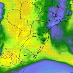 Rio atmosférico traz risco de chuva intensa a extrema isolada no RS e SC