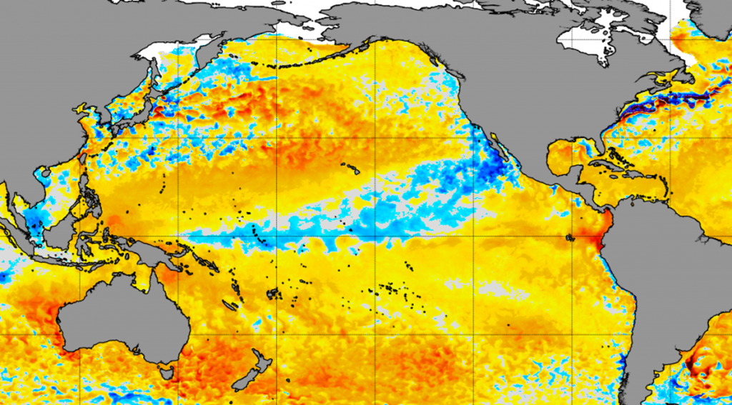Condições atualizadas do Oceano Pacífico Equatorial