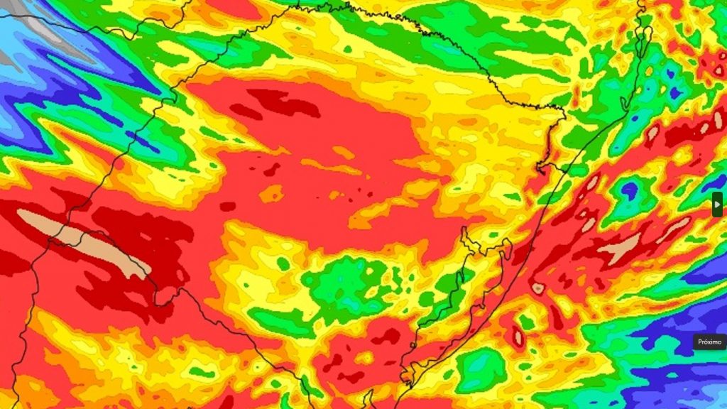 Semana vai começar com episódio de chuva forte e vento no estado