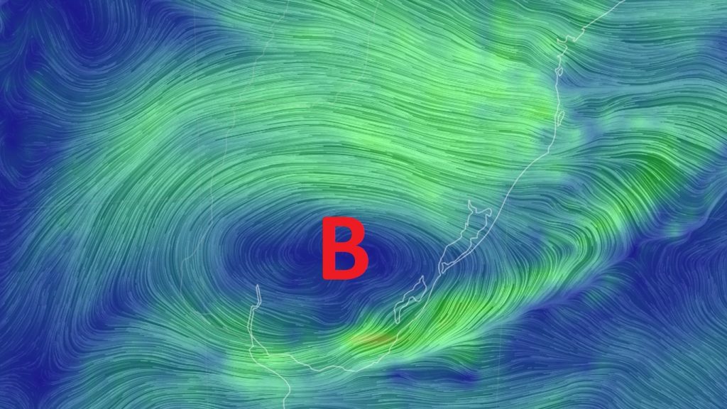 Baixa pressão traz risco de chuva volumosa e vento no Sul do Brasil