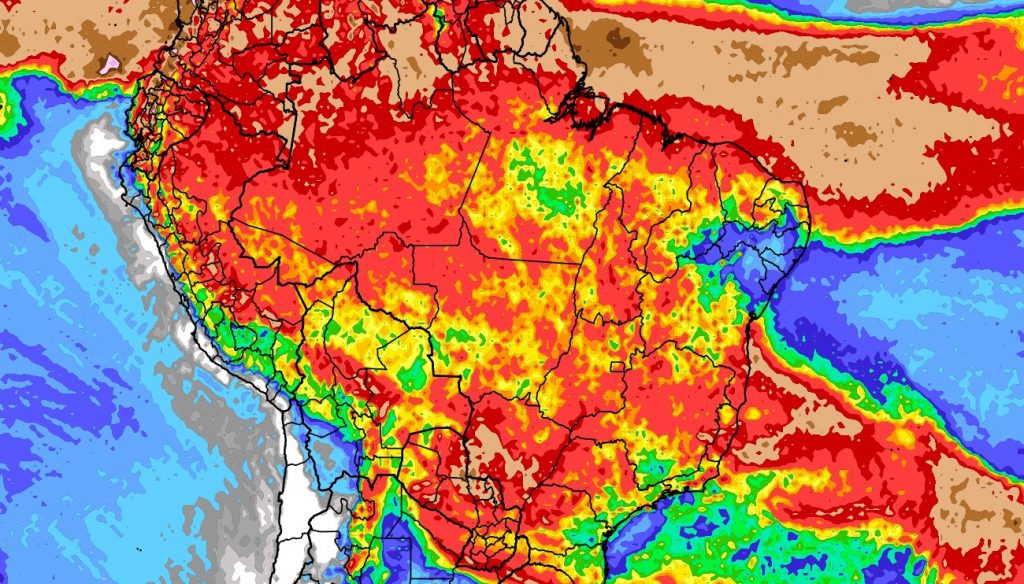 Previsão do tempo: tendência de chuva para dez dias no Brasil