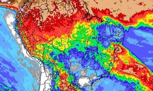 Previsão do tempo: tendência de chuva para dez dias no Brasil