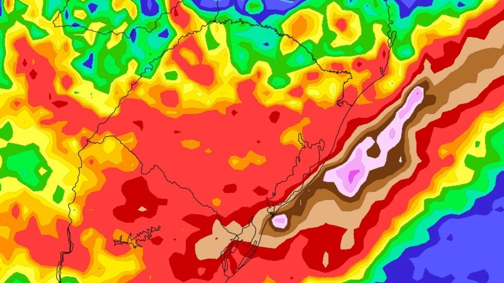 Chuva avança e já provoca altos volumes no interior gaúcho