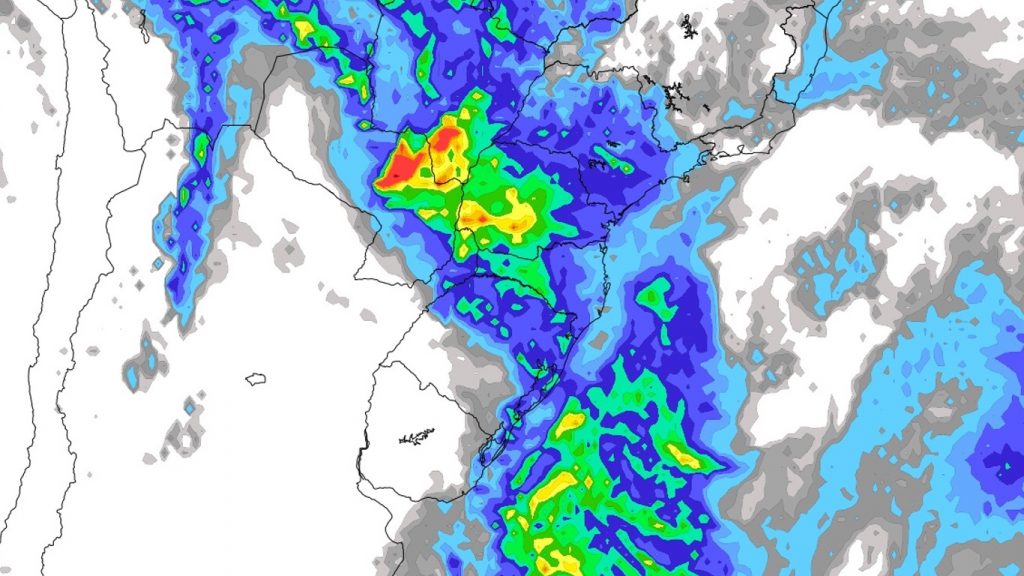 Frente fria vai avançar para o Sul, Centro-Oeste e o Sudeste do Brasil
