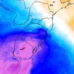 Ar frio chega com temperatura de 3ºC e vento acima de 60 km/h