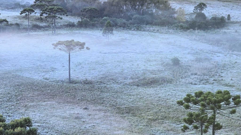 Abril vai terminar com outro amanhecer abaixo de zero no Sul do Brasil