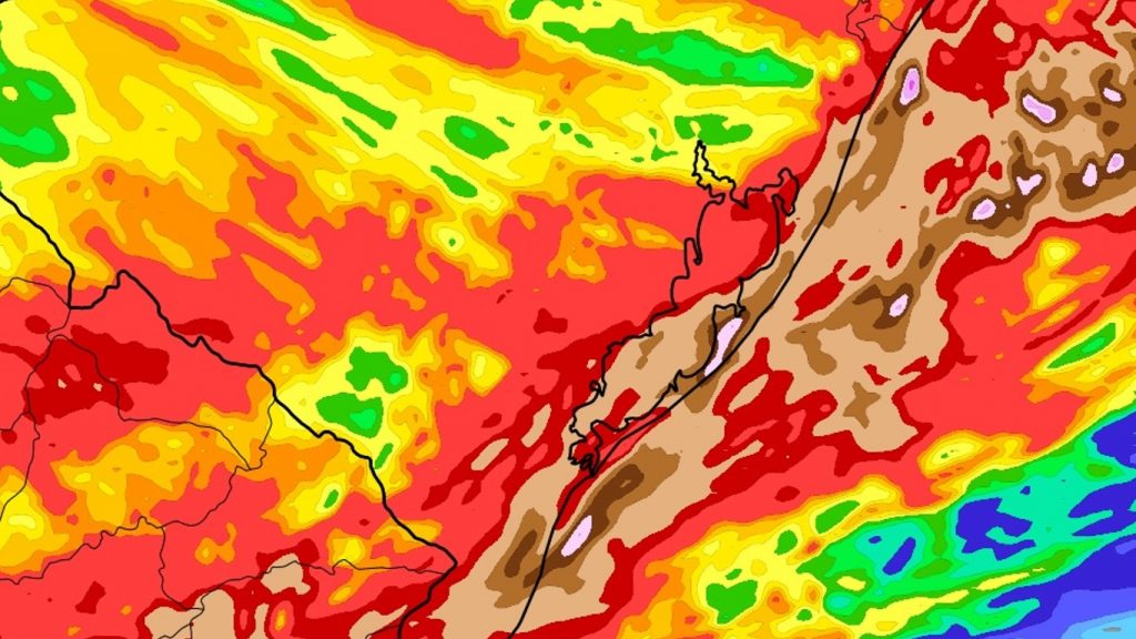 Alerta de chuva excessiva, inundações e alagamentos no litoral gaúcho