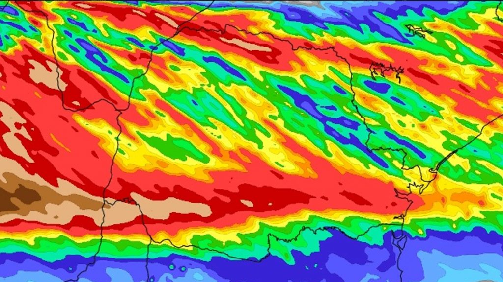 Veja as últimas projeções de chuva para o Sul do Brasil