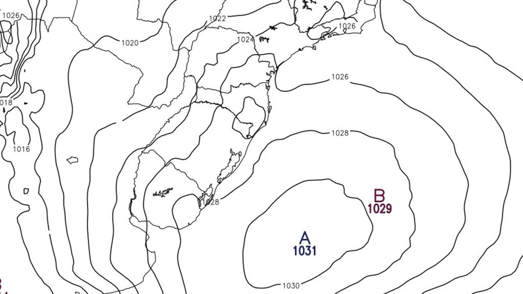 Alta pressão favorece vento e chuva em pontos do Sul e Sudeste do Brasil