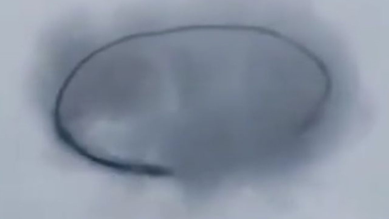 Imagem do anel no céu de Caracas Imagem do anel no céu de Caracas em 20 de maio de 2025