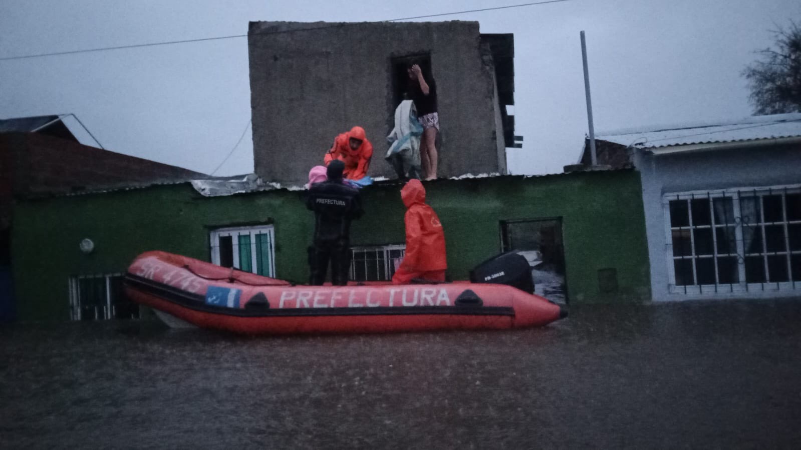 Foto da enchente na Argentina