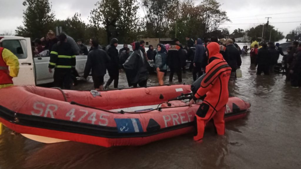 Chuva que causa enchente na Argentina chega ao Rio Grande do Sul?