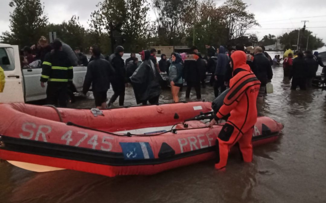 Chuva que causa enchente na Argentina chega ao Rio Grande do Sul? Volumes excepcionais de chuva atingem a Argentina com acumulados de até 400 mm em dois dias e enchente na província de Buenos Aires