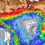 Previsão do tempo: tendência de chuva para dez dias no Brasil