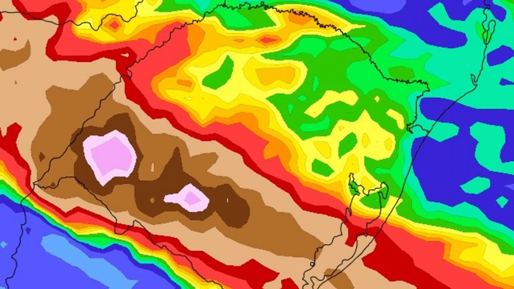 Modelos reforçam indicativo de chuva excessiva a extrema; veja projeções