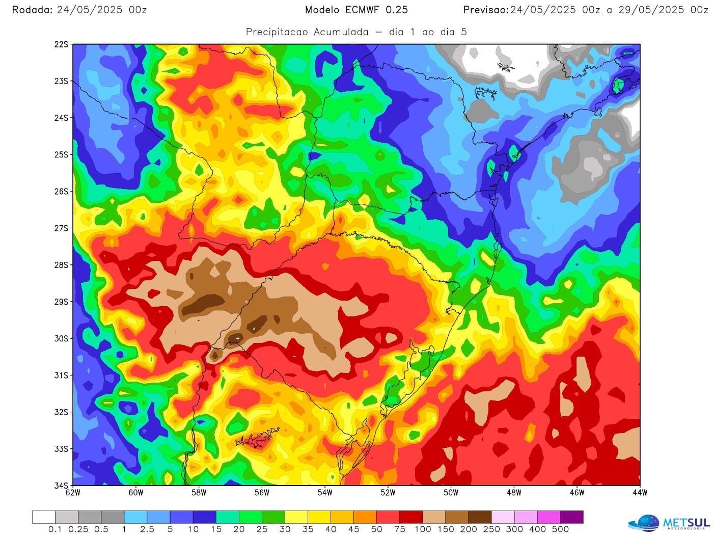 Mapa de chuva do modelo ECMWF Mapa de chuva do modelo ECMWF