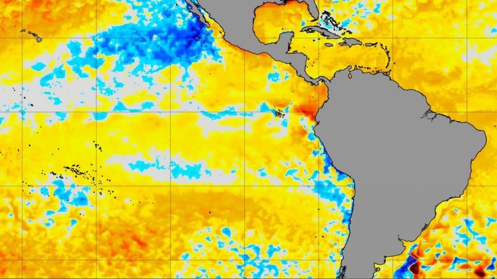 Clima: La Nada vai predominar no Pacífico neste mês de maio