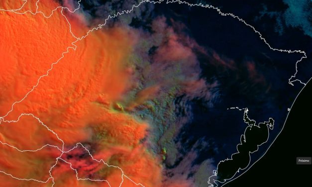 Frente fria muda o tempo e chega com vento perto de 100 km/h