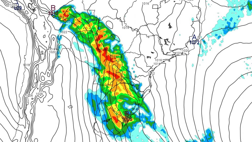Frente fria alcançará metade dos estados brasileiros e terá tempo severo
