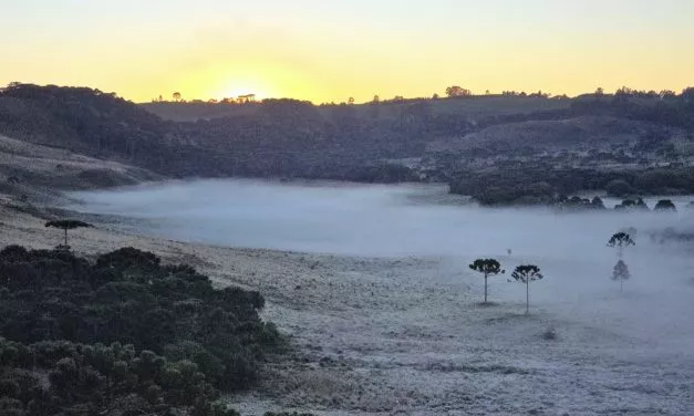 Maio começa com frio no Sul, Centro-Oeste e no Sudeste do Brasil