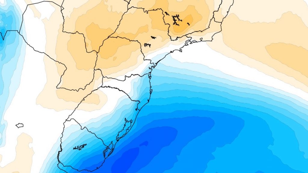 Quais cidades sentirão o impacto da massa de ar frio vinda da Argentina
