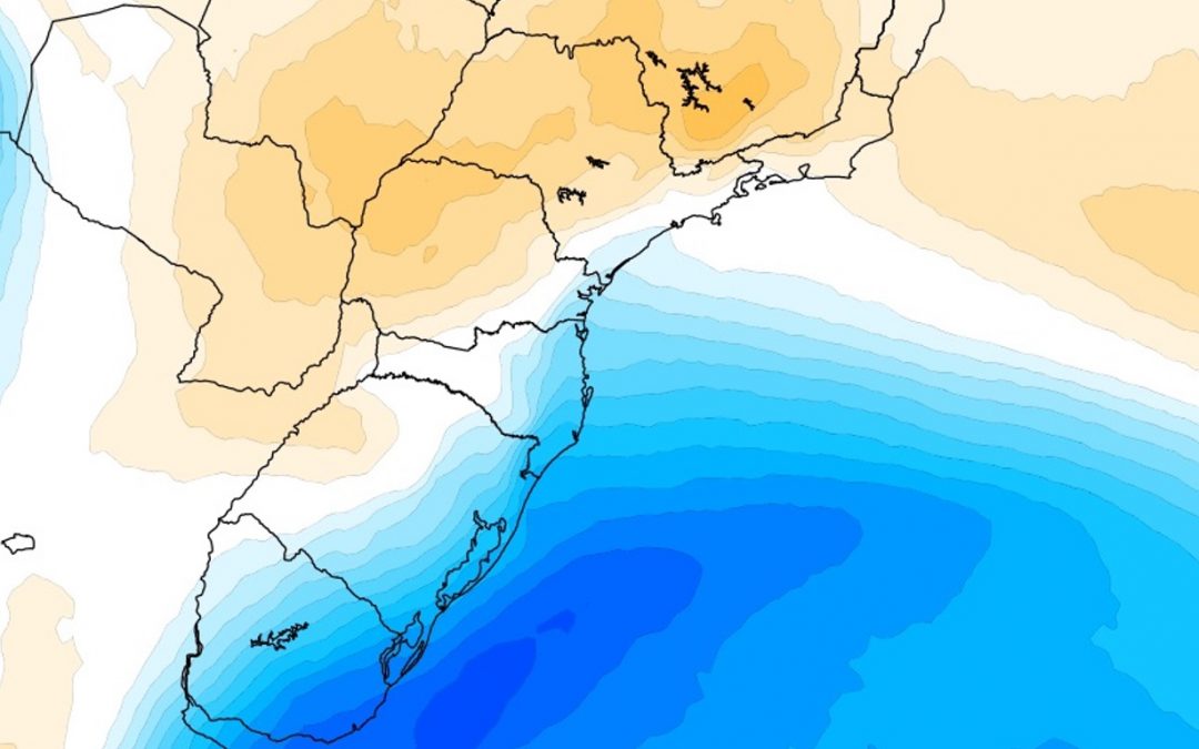 Quais cidades sentirão o impacto da massa de ar frio vinda da Argentina Massa de ar frio que cobre a maior parte da Argentina terá seus efeitos sentidos em estados do Sul e o Sudeste do Brasil