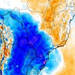 Massa de ar frio avançará com vento gelado, geada e chance de neve