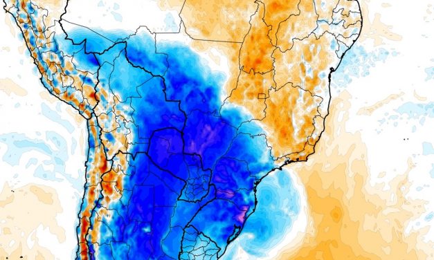 Massa de ar frio avançará com vento gelado, geada e chance de neve