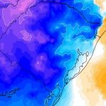 Ar polar chega e traz tarde de muito frio em parte do Rio Grande do Sul