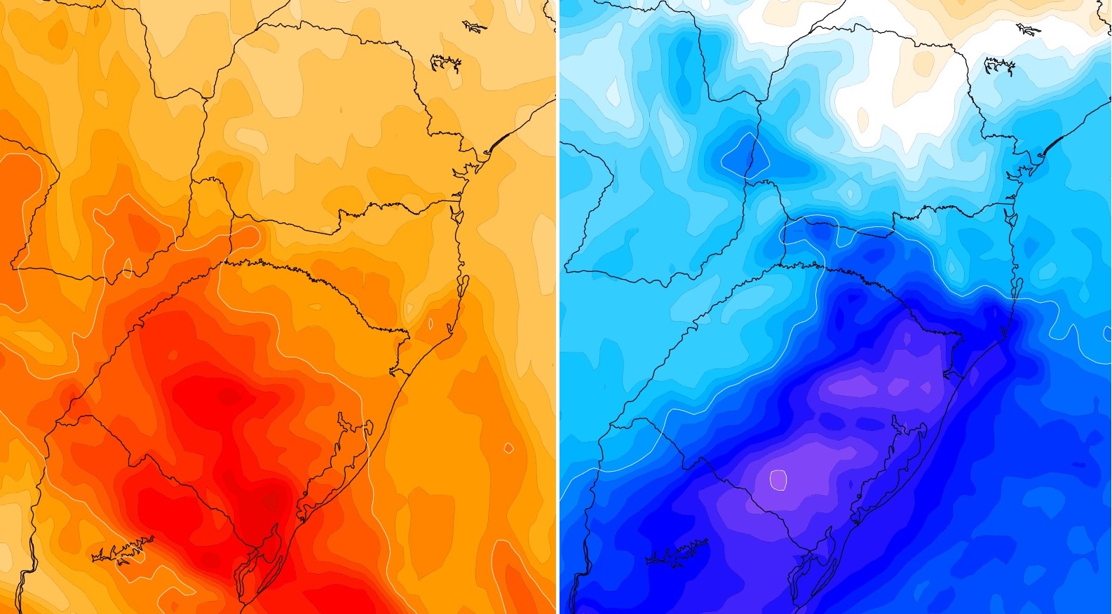 <span class="entry-title-primary">Prepare-se para as mudanças no tempo: calor, chuva e depois frio</span> <h2 class="entry-subtitle">Condições do tempo vão variar muito nos próximos sete dias no Sul do Brasil com ar quente, frente fria com chuva e depois ar frio </h2>