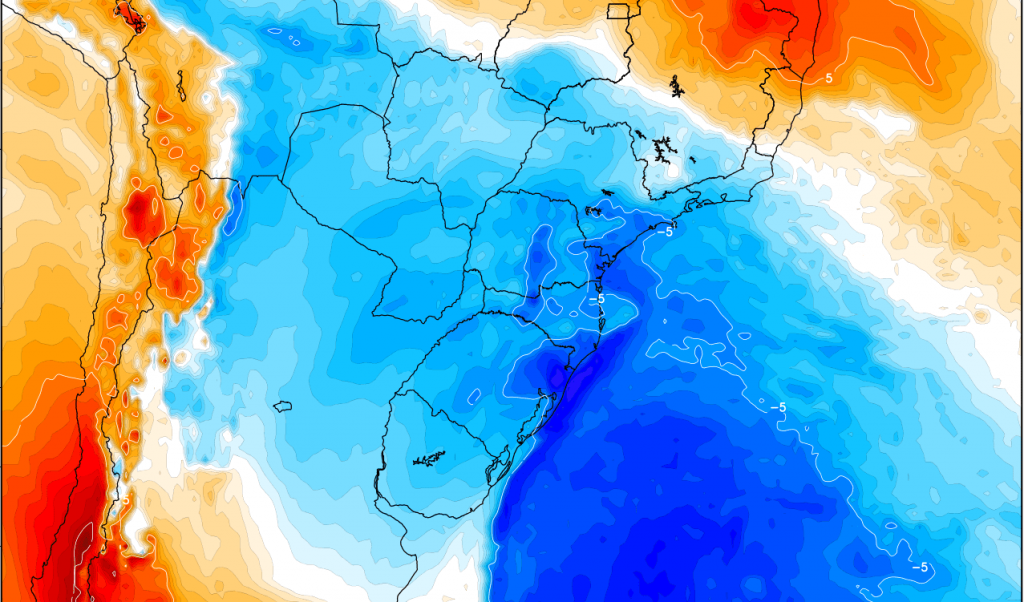 Sequência de massas de ar polar favorecem longo período de frio