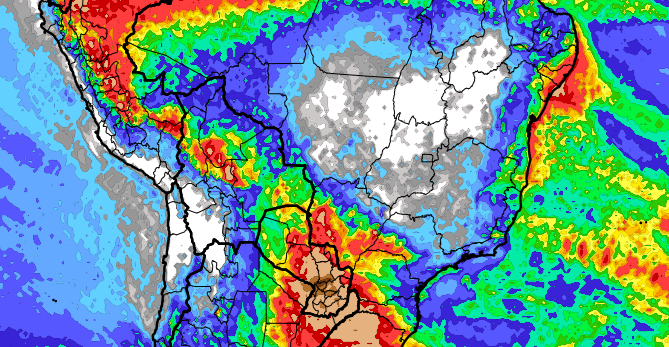 <span class="entry-title-primary">Previsão do tempo: Tendência de chuva para dez dias no Brasil</span> <h2 class="entry-subtitle">A chuva nos próximos dez dias no Brasil terá um padrão típico de inverno com escassez na área Central e risco de excesso no Sul</h2>