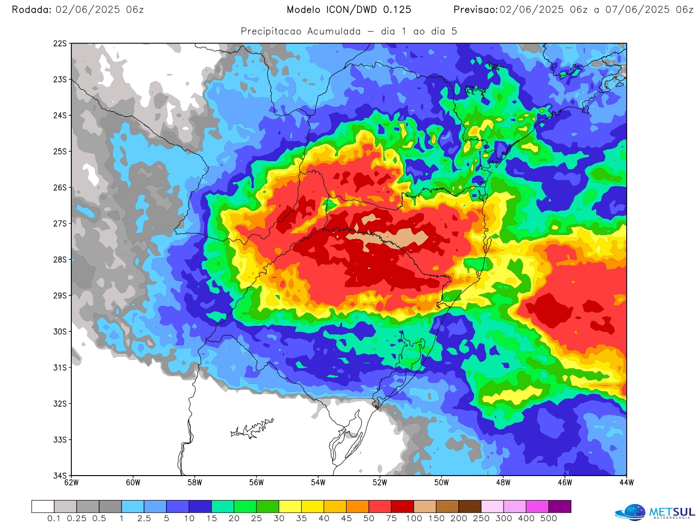 Mapa de chuva 