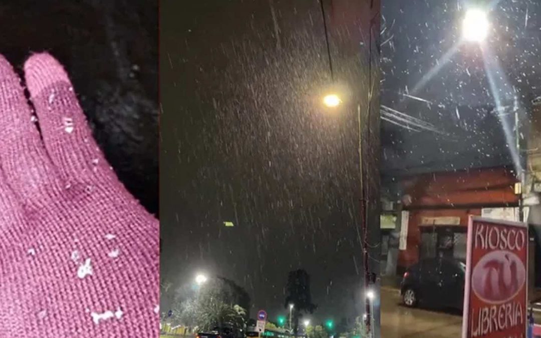Neve cai na Grande Buenos Aires após mais de uma década; veja vídeos Vários pontos da cidade de Buenos Aires e da área metropolitana tiveram neve no começo desta segunda-feira