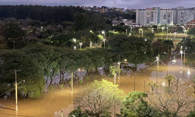 Semana começa com vários rios fora do leito no Rio Grande do Sul