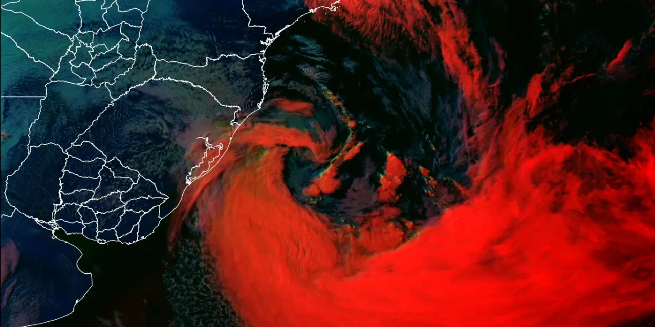 <span class="entry-title-primary">Vento atinge 127 km/h no Rio Grande do Sul e 132 km/h em Santa Catarina</span> <h2 class="entry-subtitle">Ciclone extratropical trouxe vento muito intenso com estragos e falta de luz para centenas de milhares de pessoas </h2>