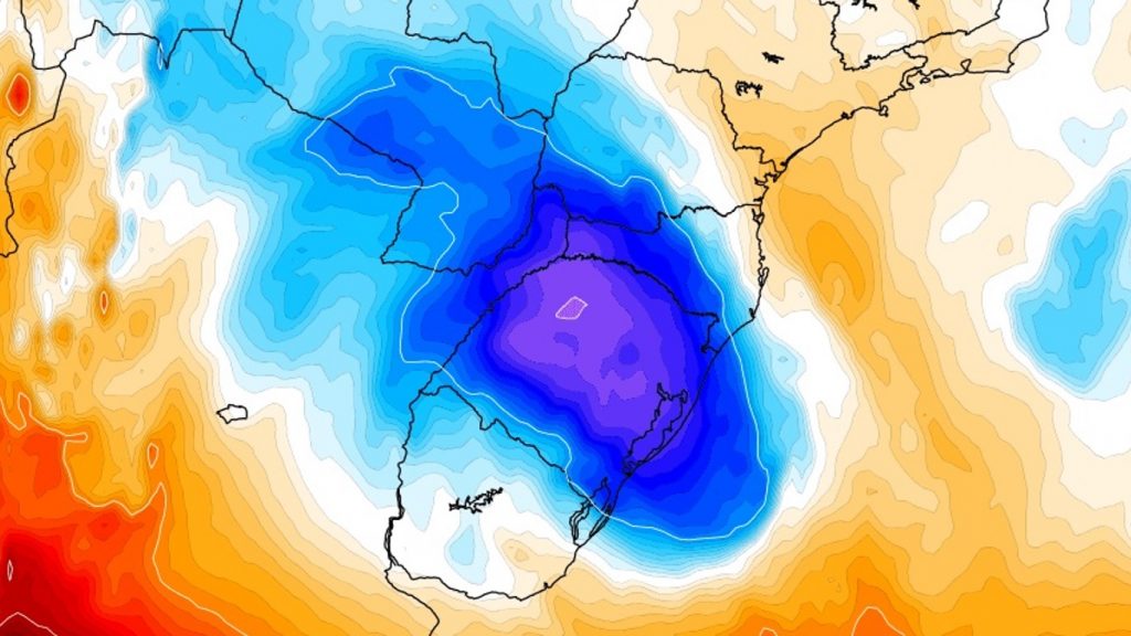 Nova massa de ar frio chega ao Sul do Brasil nas próximas horas
