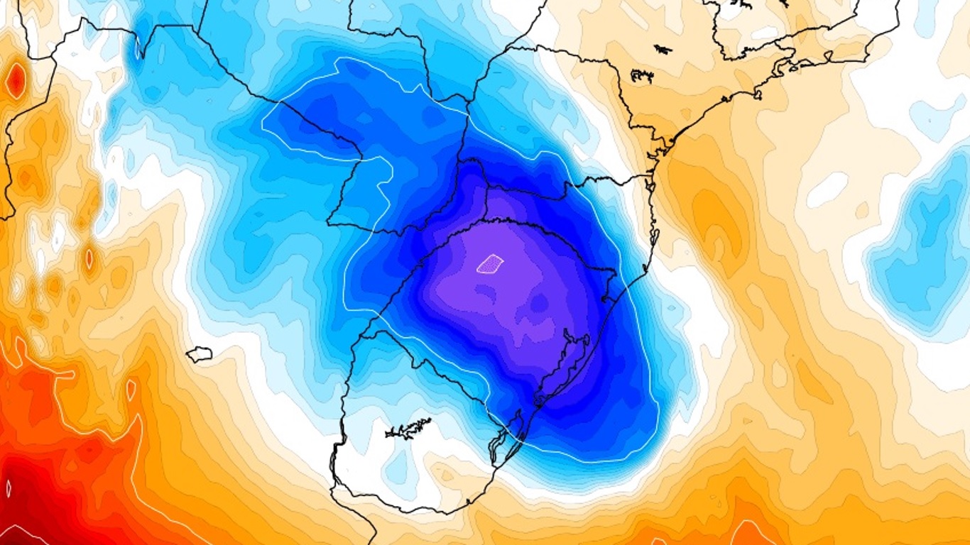 <span class="entry-title-primary">Nova massa de ar frio chega ao Sul do Brasil nas próximas horas</span> <h2 class="entry-subtitle">Massa de ar frio começa a ingressar ainda hoje no Rio Grande do Sul e vai avançar pela Região Sul durante a quinta </h2>