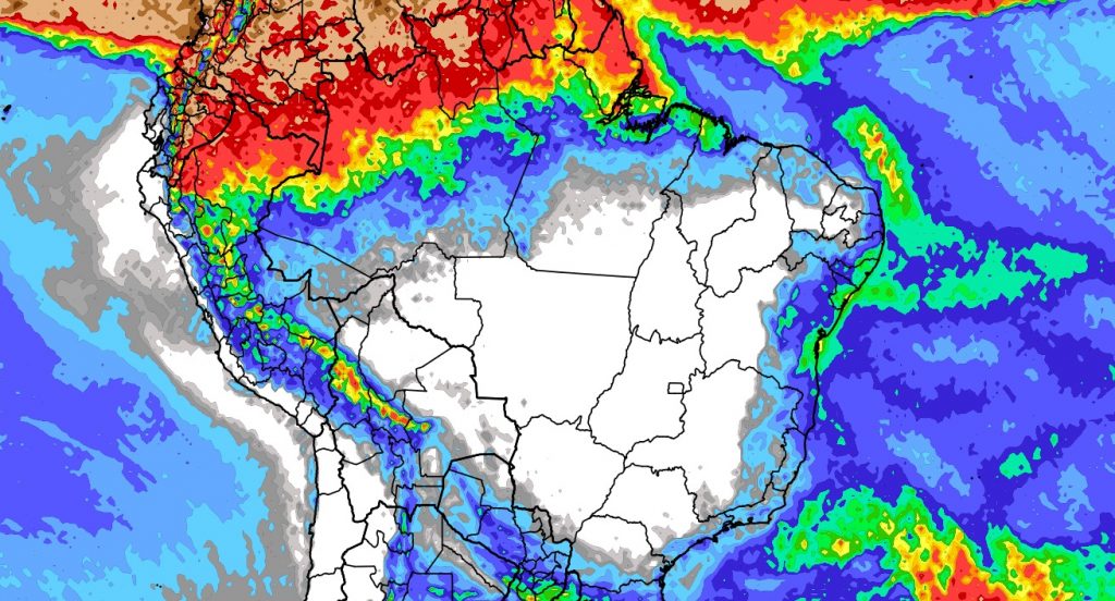 Previsão do tempo: tendência de chuva para dez dias no Brasil
