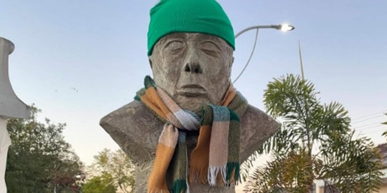 <span class="entry-title-primary">Frio faz cidade agasalhar estátua e inventar decreto de banho facultativo</span> <h2 class="entry-subtitle">Prefeitura de cidade do Sul do Rio Grande do Sul usa de estratégia criativa e bem humorada para alertar dos riscos do frio </h2>