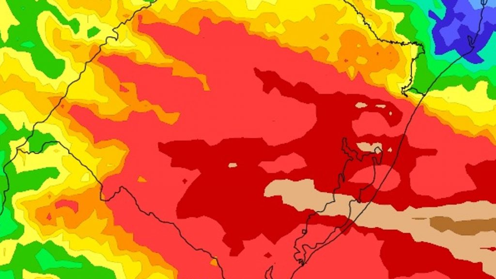 Fim de semana terá chuva volumosa que pode até passar de 100 mm