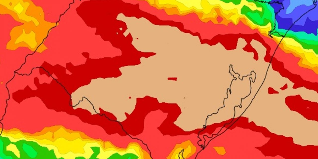 <span class="entry-title-primary">Chuva avança neste fim de semana com altos volumes; veja as projeções</span> <h2 class="entry-subtitle">Episódio de chuva volumosa vai atingir o Rio Grande do Sul com os maiores acumulados previstos para este domingo </h2>