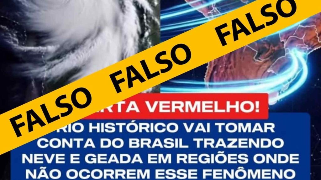 Verificamos: é falso que massa de ar frio vai atingir todo o Brasil