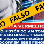 Verificamos: é falso que massa de ar frio vai atingir todo o Brasil