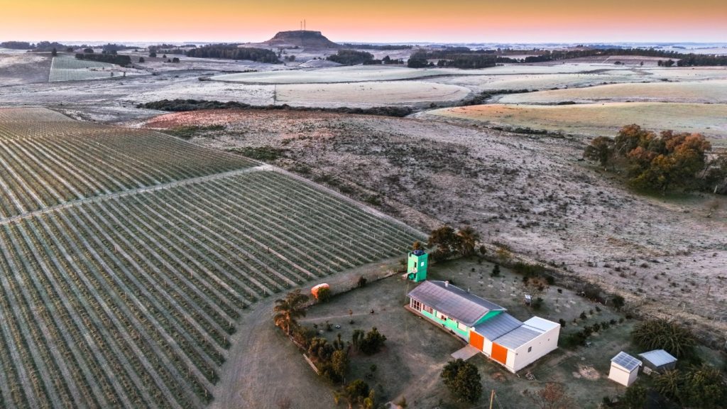 Imagens aéreas mostram cidade gaúcha que congelou a 7,3ºC negativos