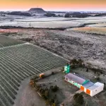 Imagens aéreas mostram cidade gaúcha que congelou a 7,3ºC negativos