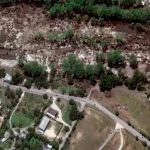 Antes e depois: imagens de satélite mostram área de desastre no Texas