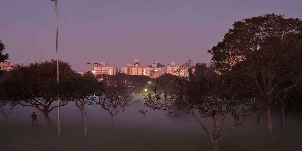 <span class="entry-title-primary">Nevoeiro raso chama a atenção no entardecer em parque de Porto Alegre</span> <h2 class="entry-subtitle">Entenda o que é nevoeiro raso, como é diferente do nevoeiro tradicional e como se dá o seu processo de formação </h2>